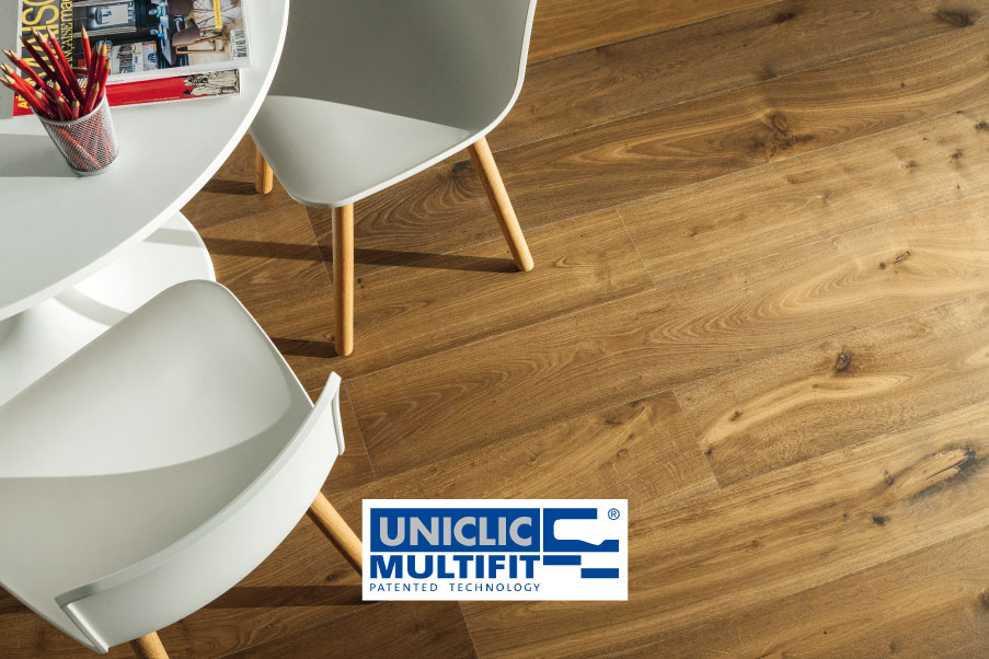 Pavimenti Flottanti Ad Incastro : Woodco parquet flottante con incastro a secco uniclic