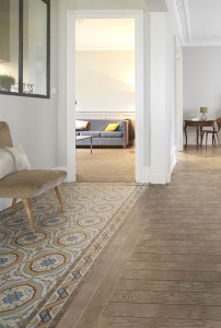 pavimento in legno insieme alle piastrelle idee - woodco